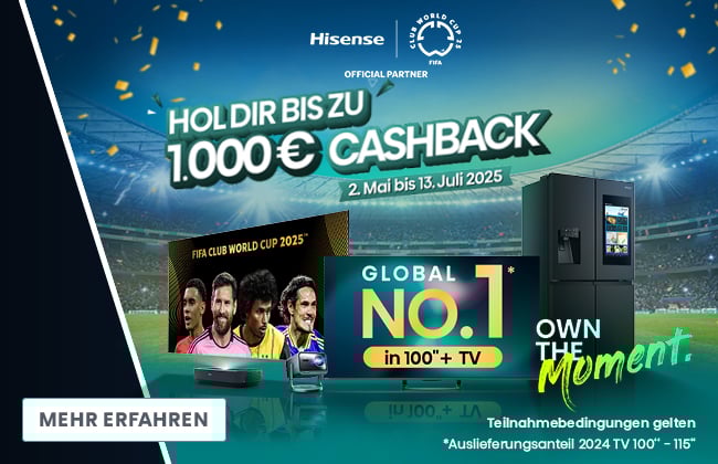 Hisense FIFA CWC Cashback Kampagne 2025