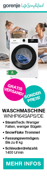 Gorenje Stageteaser auf Waschmaschinen und Haushalt