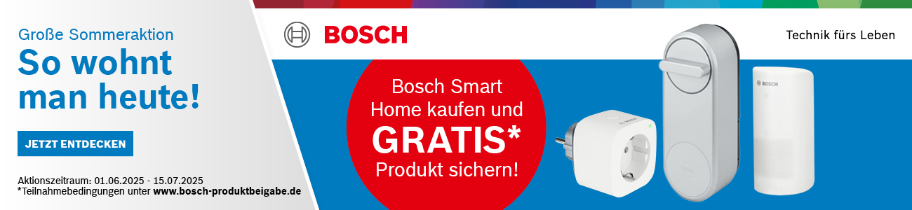 Bosch Smart Home Sommer Beigaben Aktion