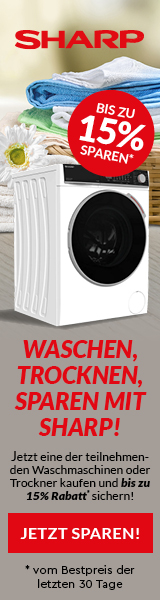 Sharp Wäsche Aktion