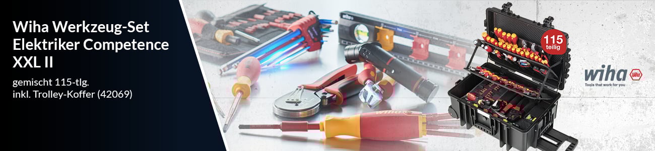 Wiha Werkzeug-Set Elektriker Competence XXL II