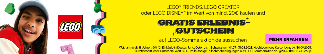 Coupon: LEGO / She built that Kampagne Werbemittel