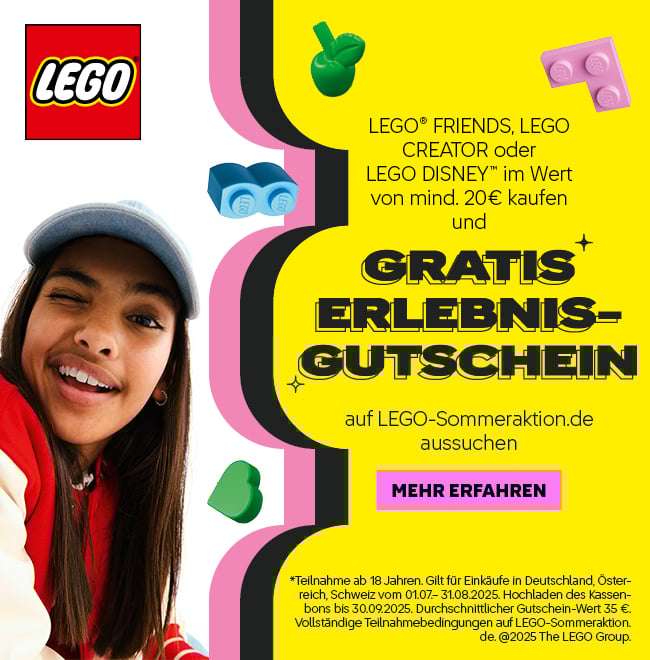 Coupon: LEGO / She built that Kampagne Werbemittel